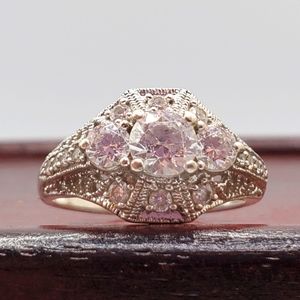 925 Silver and CZ Ring, Size 10